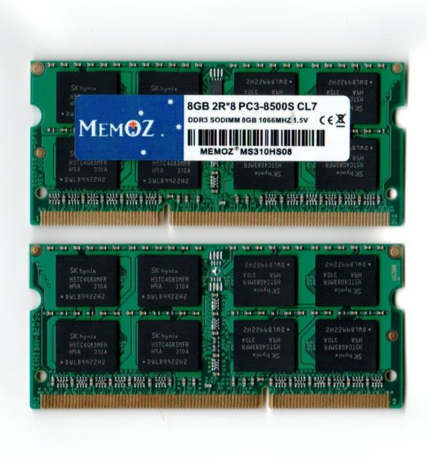 front & back 8gb ddr3 1066